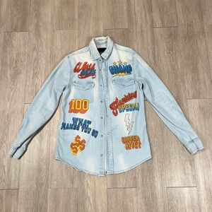 Cooper Rivet Mens festival light weight denim shacket Size Small